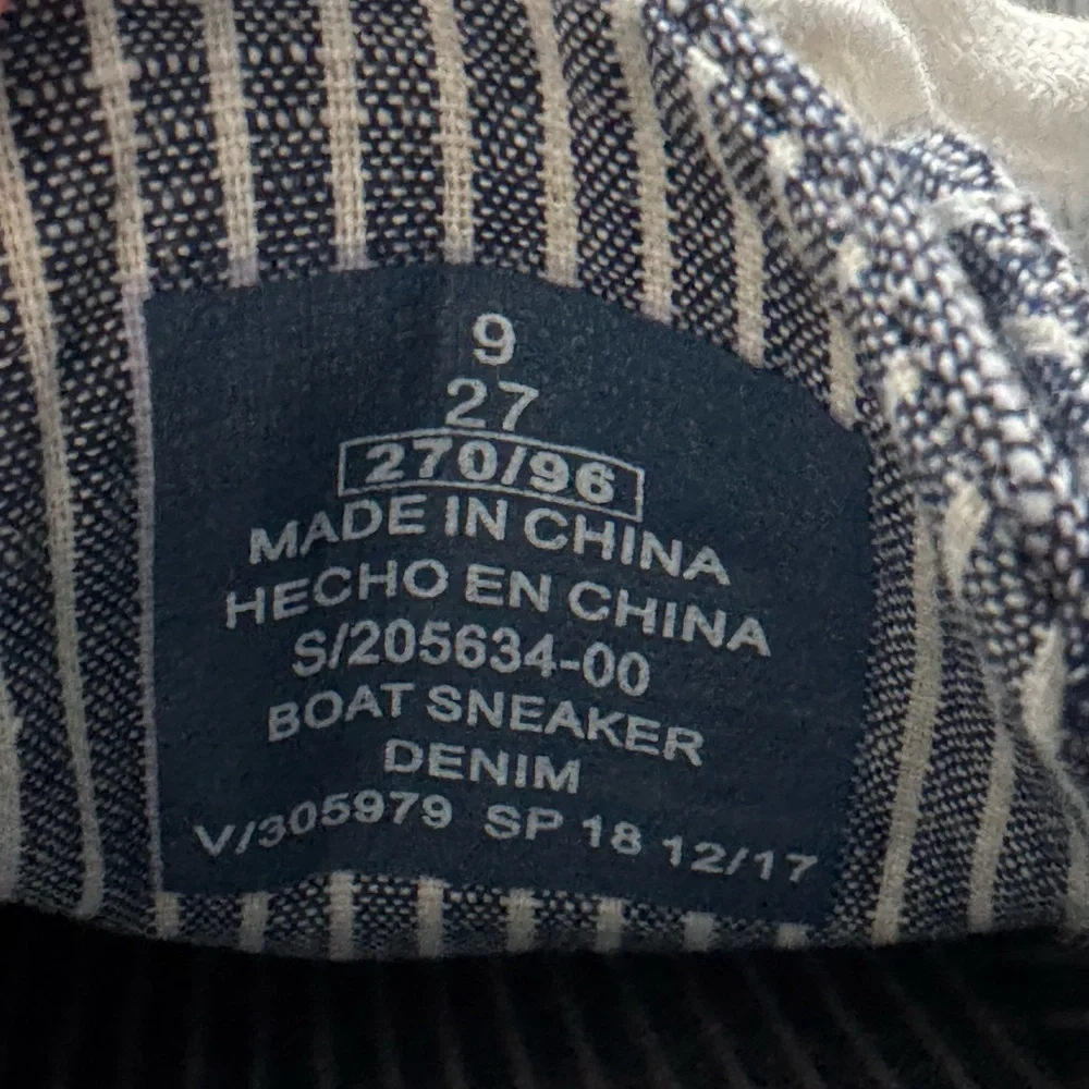Old Navy Blue and White Boat Shoes with Nautical Design